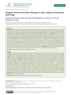 analysis of low level laser therapy in vitro cultures of bacteria and fungi