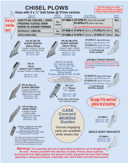 chisel plows - Primary Sales Australia
