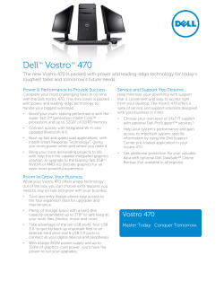 Dell&trade; Vostro&trade; 470
