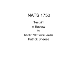 NATS 1750 - York University
