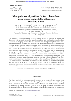Print - Proceedings of the Royal Society A