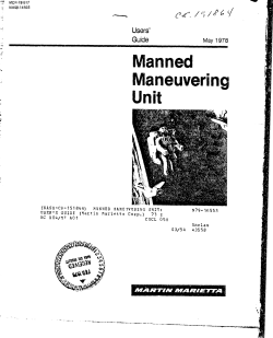 Manned Maneuvering Unit