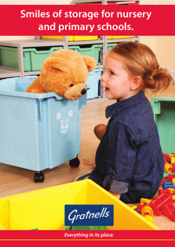 Smiles of storage for nursery and primary schools.