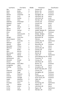 DEAN`S LIST FALL 2015