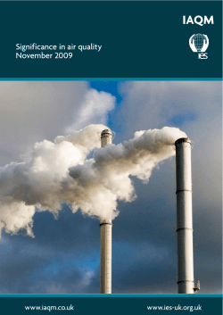 Significance in air quality November 2009