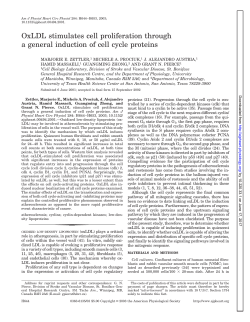 OxLDL stimulates cell proliferation through a general induction of