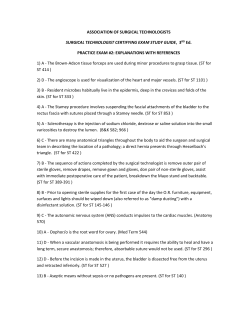 Exam #2 - Association of Surgical Technologists