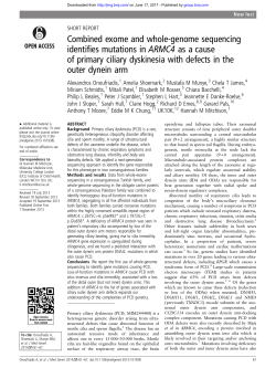 Combined exome and whole-genome sequencing identifies