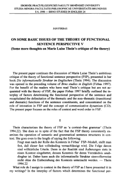 ON SOME BASIC ISSUES OF THE THEORY OF FUNCTIONAL