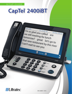 to view/download the CapTel 2400i Setup Guide