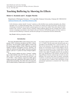 Teaching Buffering by Showing Its Effects