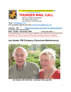 TMC Newsletter # 9 - WW2