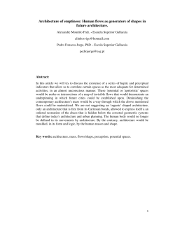 Architecture of emptiness: Human flows as generators of shapes in