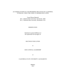 ACCESSING PATHWAYS AND PROMISING