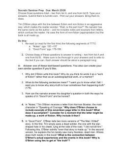 Re-read the following segments of TTTC: