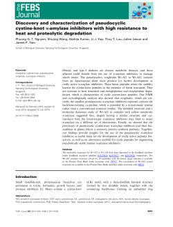 Discovery and characterization of pseudocyclic cystineknot amylase