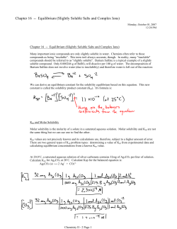 Chemistry II - 2
