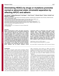 Diminishing HDACs by drugs or mutations promotes normal or