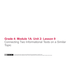 Grade 4: Module 1A: Unit 2