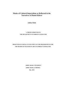 Modes of Cultural Imperialism as Reflected in the Narratives of