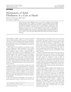 Mechanisms of atrial fibrillation: is a cure at hand?