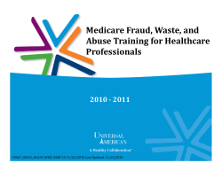 Medicare Fraud, Waste, and Abuse Training for Healthcare