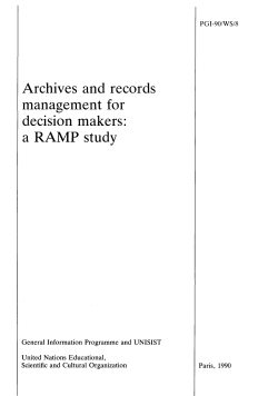 Archives and records management for decision makers
