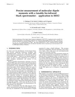 Precise measurement of molecular dipole moments with a tunable