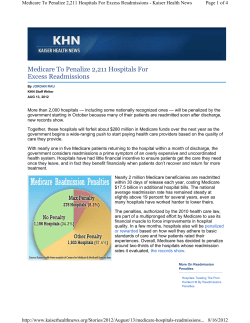 October 2012 (Kaiser Health News)