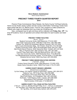 precinct three fourth quarter report 2014