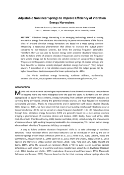 Adjustable Nonlinear Springs to Improve