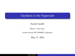 Geodesics in the Hypercube