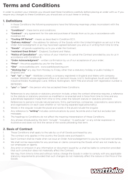 Terms and Conditions