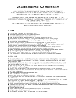 mid-american stock car series rules