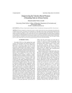 Empowering the Voiceless Rural Women: A Daunting Task in