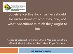 Subsistance livestock farmers