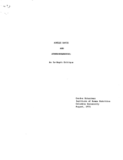 Adelle Davis and atherosclerosis