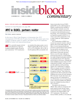 MYC in DLBCL: partners matter