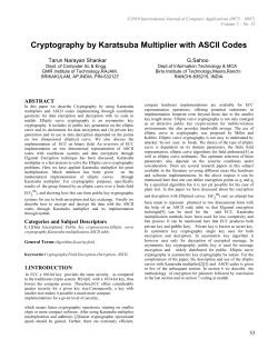 Cryptography by Karatsuba Multiplier with ASCII Codes