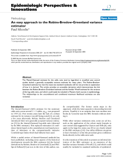 An easy approach to the Robins-Breslow