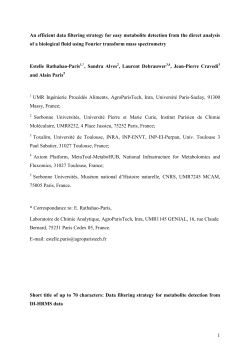 Mass defect filter for metabolite identification from direct