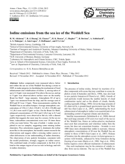 Iodine emissions from the sea ice of the Weddell Sea