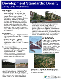 Development Standards: Density