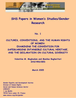 Cultures, Conventions, and the Human Rights of Women
