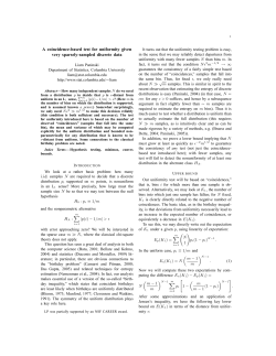 A coincidence-based test for uniformity given very sparsely