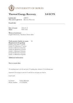 Thermal Energy Recovery 160111