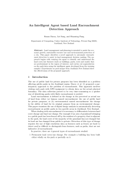An Intelligent Agent based Land Encroachment Detection Approach