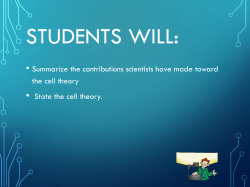 state the cell theory