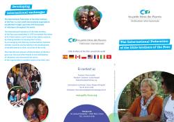 International network of the little brothers of the Poor