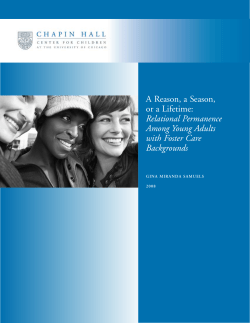 A Reason, a Season, or a Lifetime: Relational Permanence Among
